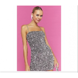 XS - VESTIDO DE LENTEJUELAS...