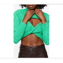 S/M CROPPED DE HILO VERDE